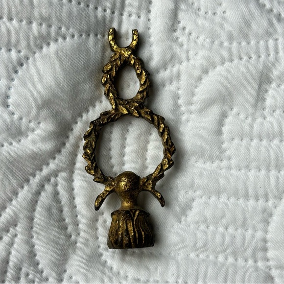 Antique Vintage gold ornate lamp finial - Picture 4 of 9